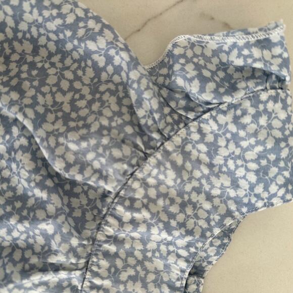 Chase n Sky Hawaii Blue Leaf Print Top - Size 2T - Picture 2 of 4